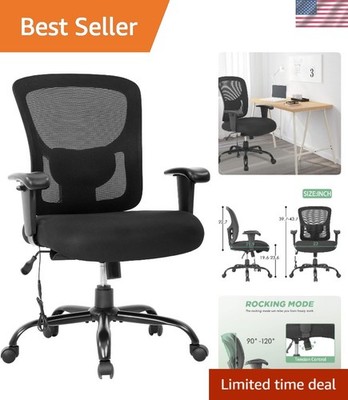 Big and Tall Office Chair 400lbs Cheap Desk Chair Mesh Computer Chair with Lu...