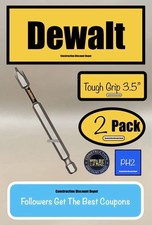 Small Pack Of 2 Dewalt TOUGH GRIP Drill Bit Phillips 2 PH2 Impact 3-1/2"