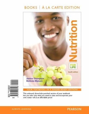 Nutrition for Life - Loose Leaf, by Thompson Janice; Manore Melinda - New h
