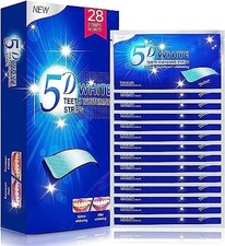 28PCS 5D Teeth Whitening Strips Tooth Rapid Bleaching White Strips Teeth White
