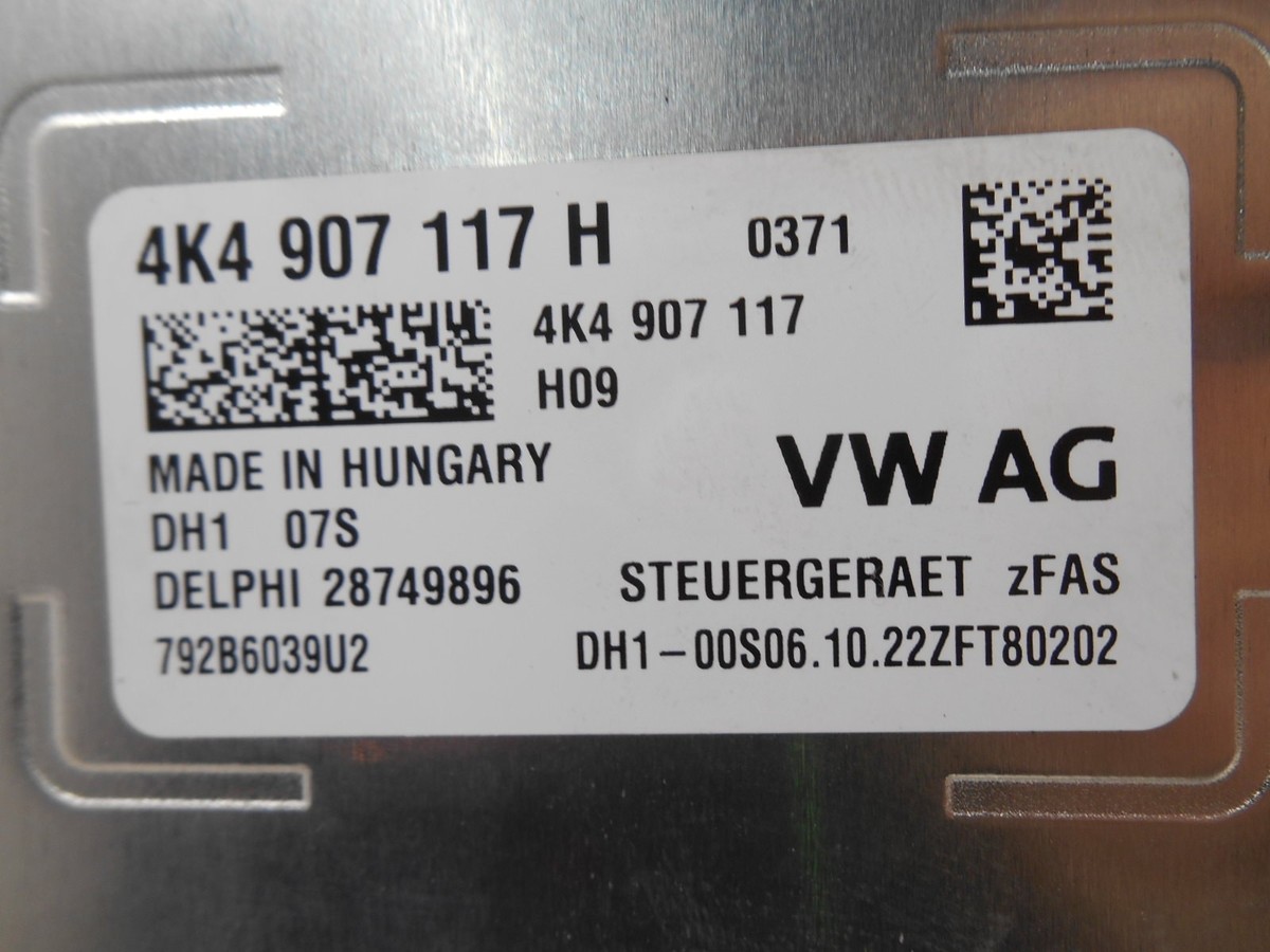 ZFAS control unit Porsche Cayenne 9YA 2022 4K4907117H | eBay