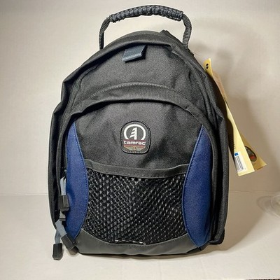Tamrac Travel Pack 71 SLR/DSLR Camera Backpack Bag, Black/Blue Model 5371 NWT