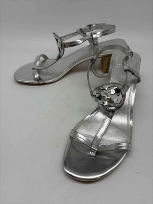 Tory Burch Silver Size 10.5 Espadrille Heels - Image 1 of 4