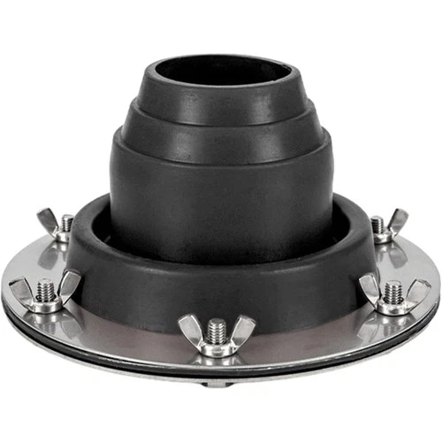 Tent Stove Jack Kit: Flexible Silicone Pipe Boot, High average size, Blcak  - Picture 1 of 6