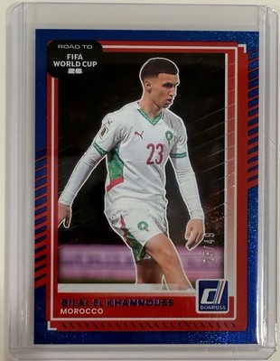 BILAL EL KHANNOUSS 2025-26 DONRUSS ROAD TO FIFA WORLD CUP BLUE /49