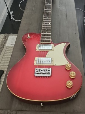 First Act ME-501 Electric Guitar Red & Ivory with  Wood Neck & Chrome