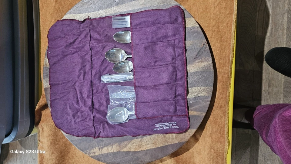 Reed & Barton 1955 patrón Tara plata de ley 4 en bolsa nunca abierta 3 usado Foto 2 de 4