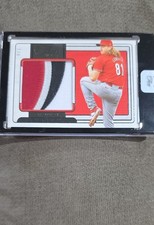 2024 Panini Three and Two - Prospect Swatches Rhett Lowder #PS-RL Black /8 (MEM,