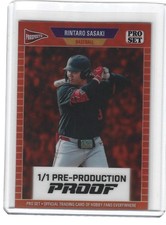 2026 Leaf Pro Set Metal Rintaro Sasaki Orange Prismatic 1/1 Pre-Production Proof