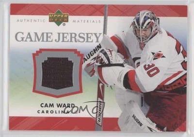 2007-08 Upper Deck Game Jersey Series 1 Cam Ward #J-CW 0c2
