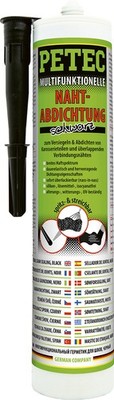 Petec Multifunktionelle Nahtabdichtung, schwarz spritz- & streichbar 310ml 94231