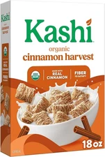 (Free Duty Tax) Kashi Breakfast Cereal, Organic, Whole Grain, Cinnamon Harve