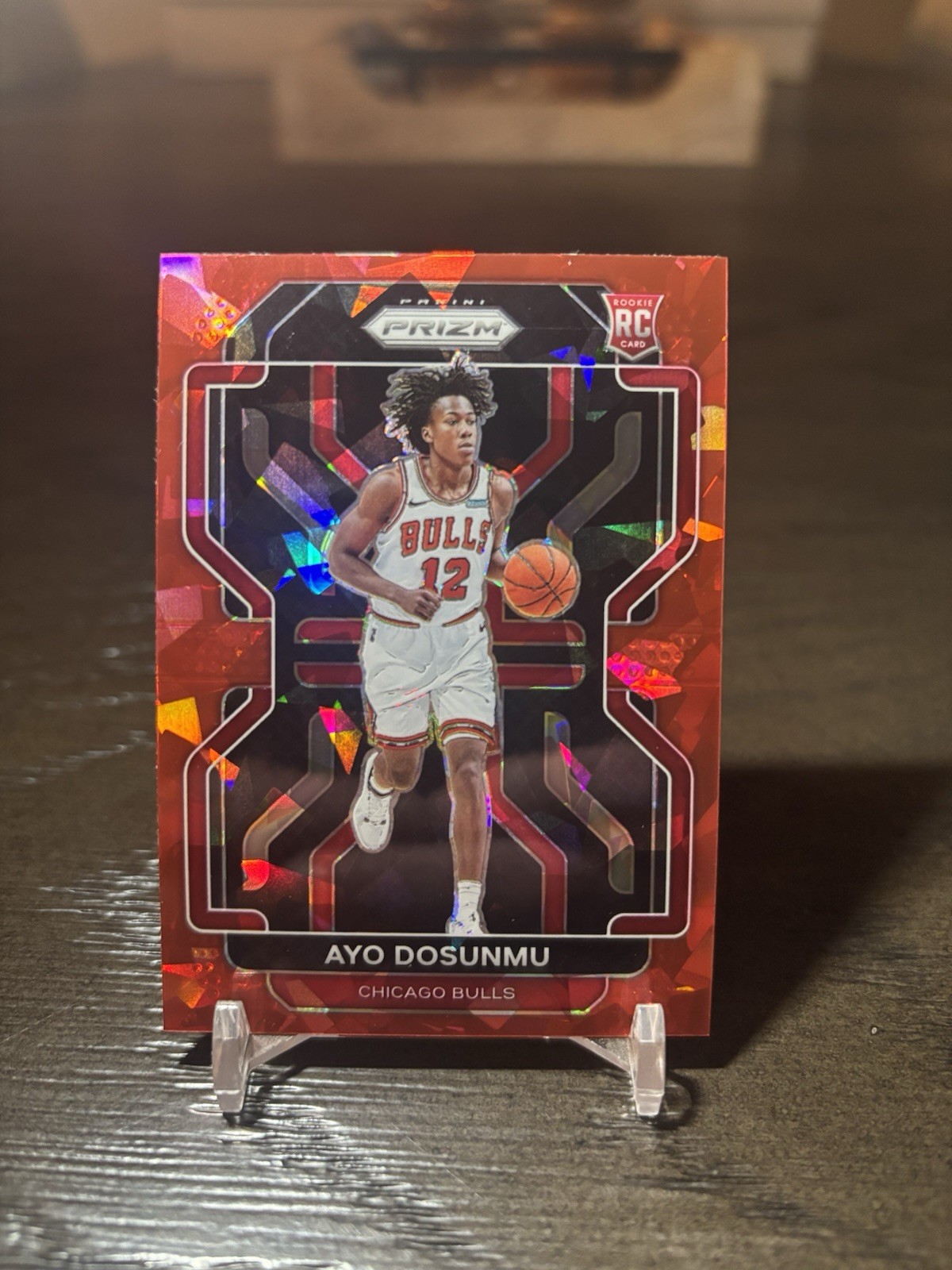 2021-22 Ayo Dosunmu Panini Red Ice Prizm Rookie RC Timberwolves Bulls #271