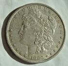 1880 Morgan Silver Dollar $1.00 - AU+