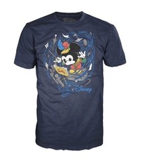 Disney - Mickey Mouse Whirling (Navy) - Funko Pop Tees T-Shirt XXL 2XL