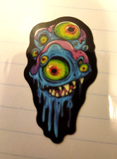 Scary Horror Gothic Cartoon Decal Sticker