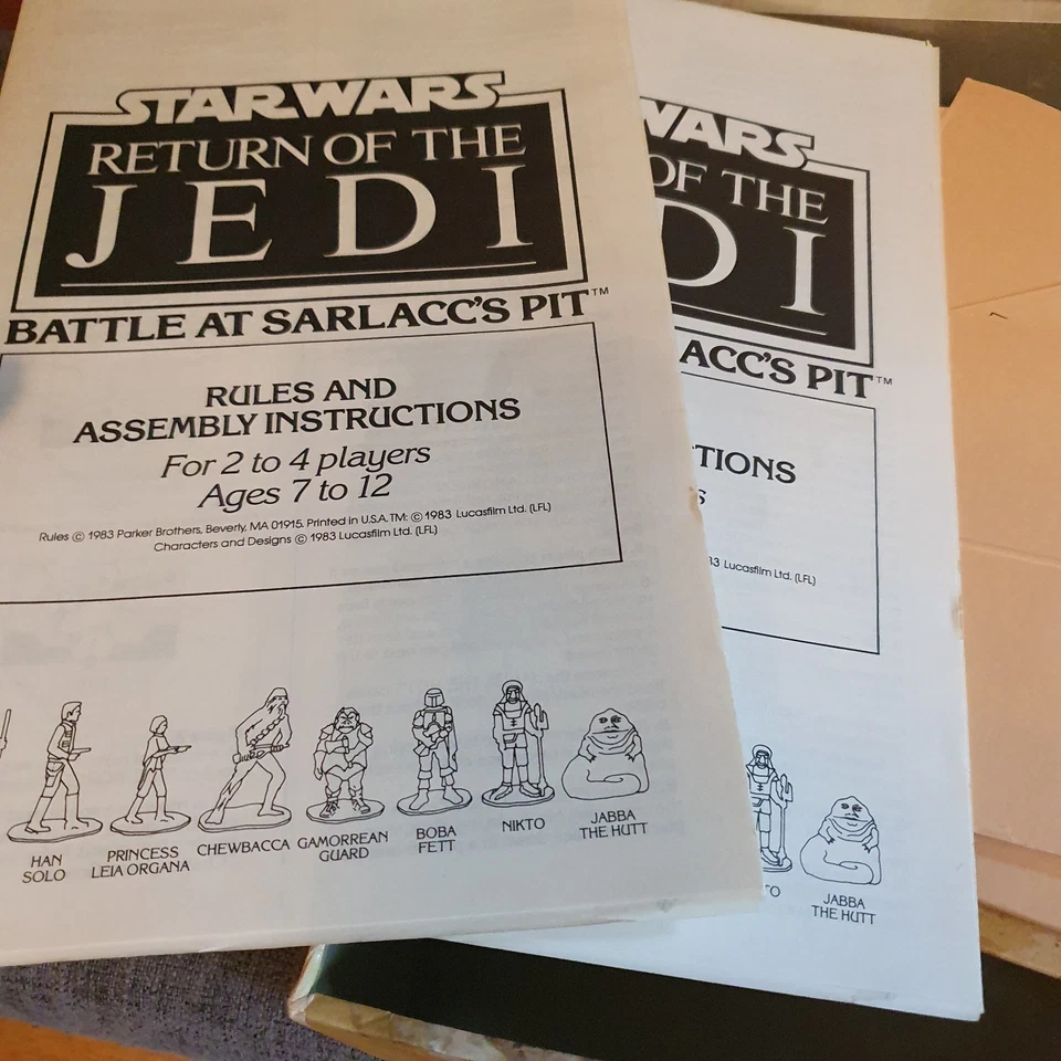 Parker Brothers Star Wars Battle at Sarlaccs Pit Board Game 1983 - 100% Complete - Image 4 of 4