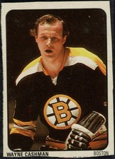 1974 Lipton - Wayne Cashman (Boston Bruins) #9 (Handcut)