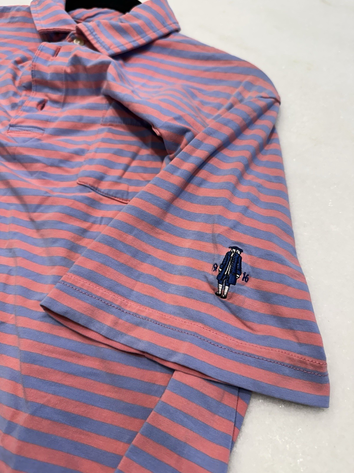 Quaker Ridge Men’s Small Polo Peter Millar Seaside Wash