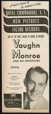 1944 Vaughn Monroe photo concert tour booking vintage trade print ad