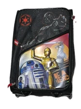 Darth Vader Star Wars Suitcase Bioworld Kids Hard Rolling Luggage Rare