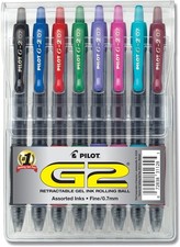 Pilot G2 Premium Retractable Gel-Ink Rolling Ball Pens, Bold Point 1.0mm 