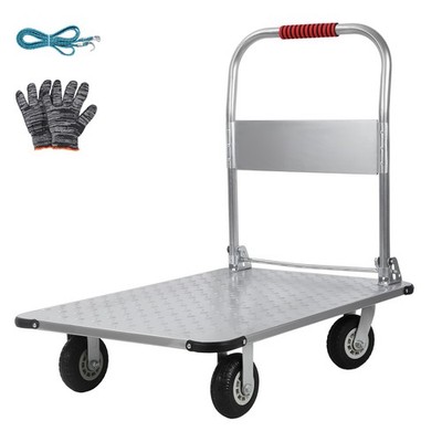 Folding Hand Truck Dolly Cart Wheels Cart Trolley Moving 2000 lbs