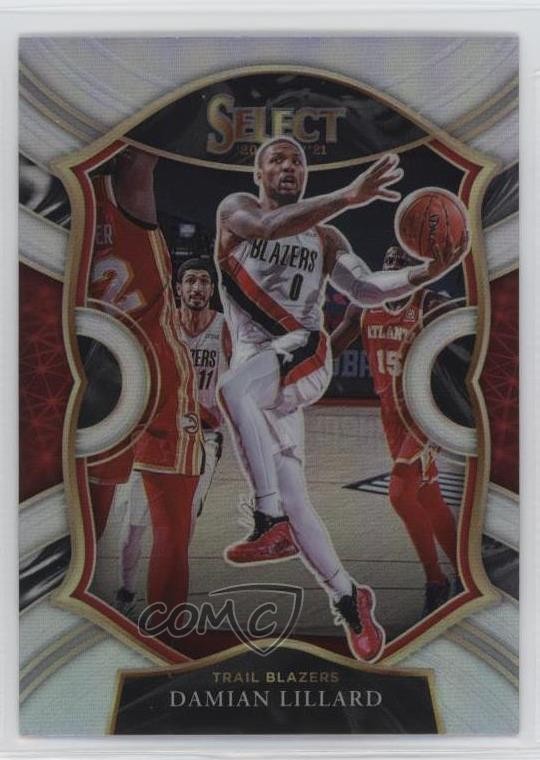 2020-21 Panini Select Concourse Silver Prizm Damian Lillard #24 12g7