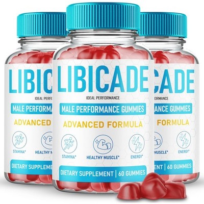 Libicade Male Supplement Supplement - 180 Gummies (3 Pack)