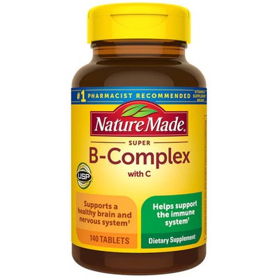 Super B-Complex With Vitamin C 140 Tabs  by Nature Made