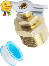 RV Water Heater Drain Plug Car Accessories 1/2-Inch Brass RV Hot Water Heater