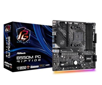 ASRock B550M PG Riptide Motherboard AMD Ryzen 5000 Series CPU Socket AM4