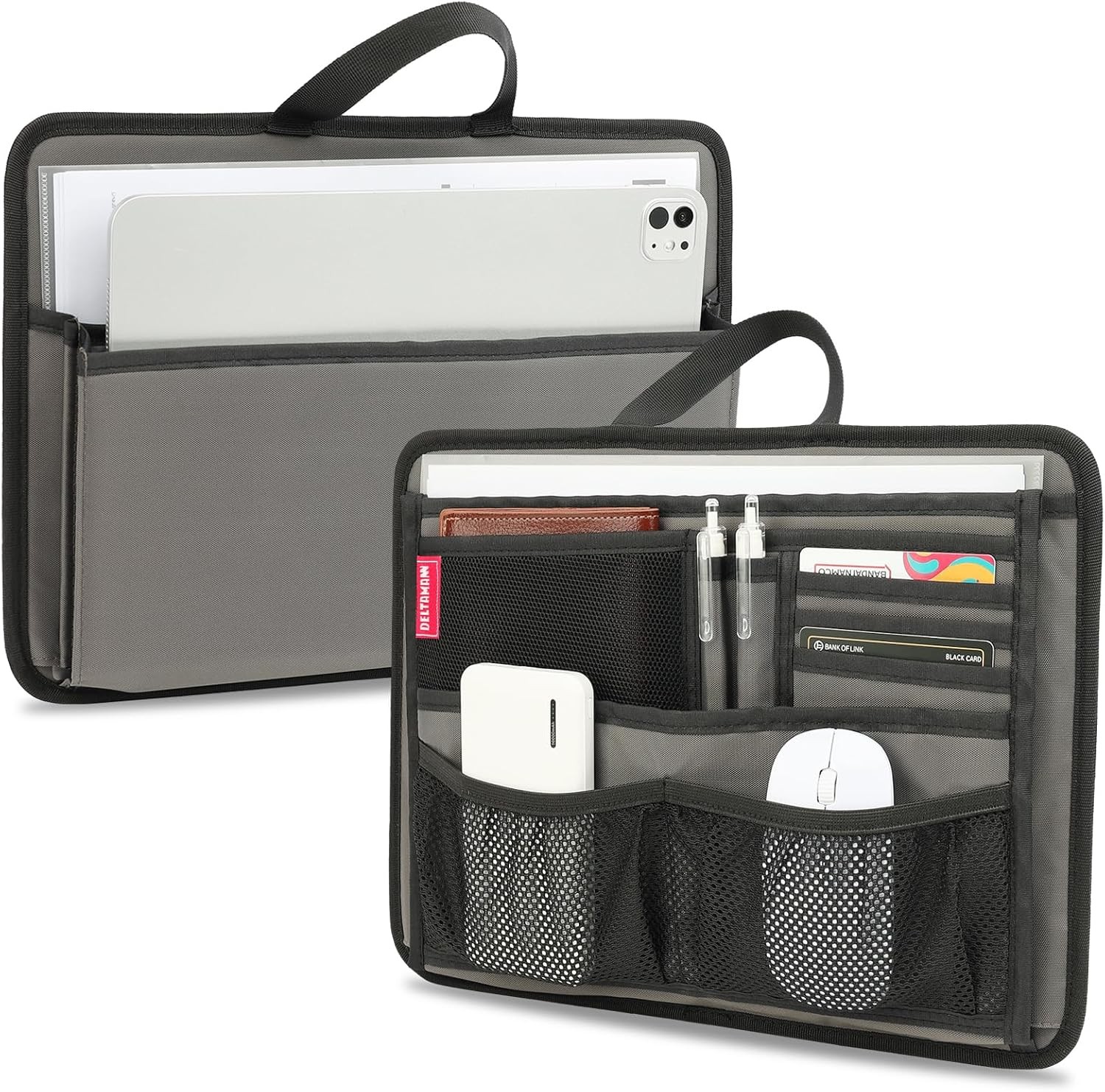 Rugged Organizer Insert for Briefcase Messenger Tote Bag Lap