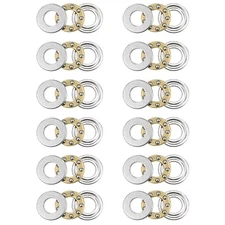 QinDa IND 12 Pcs F5-10M Thrust Ball Bearings (5x10x4mm)