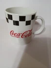 Vintage Coca-Cola Coke Checkered Coffee Mug Cup By Gibson 1996 Retro