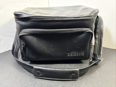 Vintage Zenith #44 Camera Camcorder Black Leather Travel Carry Bag [Made in USA]
