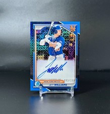 Jett Williams 2024 Bowman Chrome Mega Box Blue Mojo Refractor AUTO /150