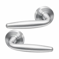 UAP Galaxy Internal Door Handles Pair 135mm x 52mm on Round Rose