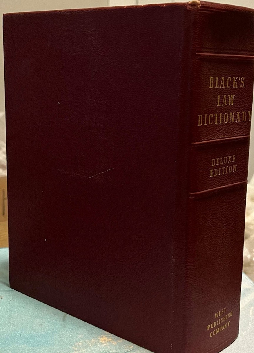 Vintage Black's Law Dictionary Deluxe Third Edition 1944