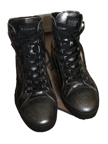 HOGAN NERO PELLE Scarpe Donna Numero 37 Interactive Uk 4 EUR 79,99 -  PicClick IT