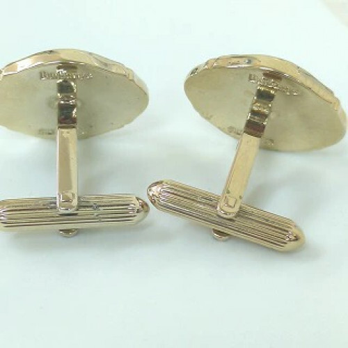 Vintage Burberrys London Silver925 Cufflinks & Tie Clip Set