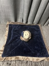 Carters Monkey Brown Rattle Lovey Security Blanket Toy 14 inch