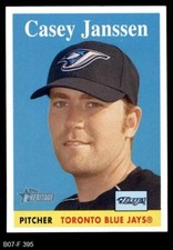 2007 Topps Heritage #395 Casey Janssen Blue Jays 8 - NM/MT