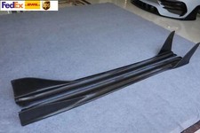 Carbon Fiber Side Skirts Extension Lip For Porsche 718 Boxster Cayman 2016-2021 Carbon Fiber Side Skirts Extension Lip For Porsche 718 Boxster Cayman 2016-2021
