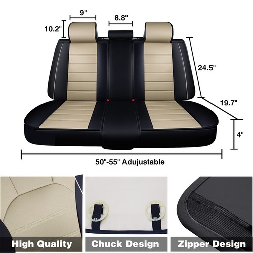For Honda CR-V CRV 5 Seat Full Set Car Seat Covers Leather Front Rear Protectors - Picture 50 of 142
