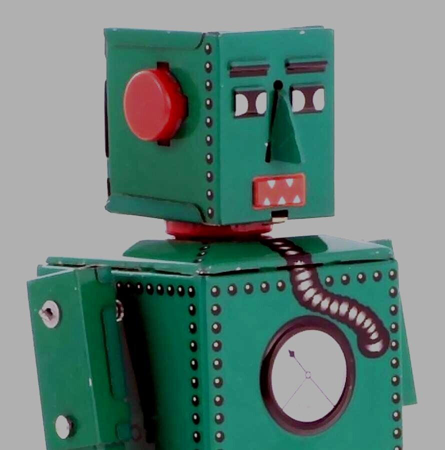 Lilliput Green Robot, Windup, NP5357, by Schylling Reproduction