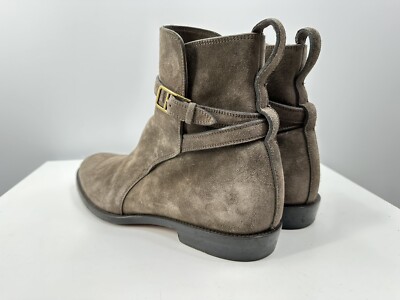 Bally Gray Suede Leather Boots Made In Switzerland Size 11  display picture 3