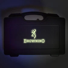 Browning Vinyl Decal Sticker for Gun Case White / Glow In The Dark Indoor / Out