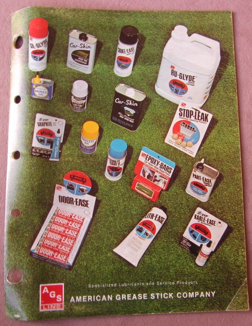 1980 AGS American Grease Stick Company Catalog Lubricants Oil Epoxy  Muskegon MI | eBay