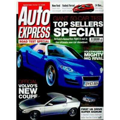 AUTO EXPRESS MAGAZINE - Road Test Special Issue, Issue 752 TOP SELLERS SPECIALS